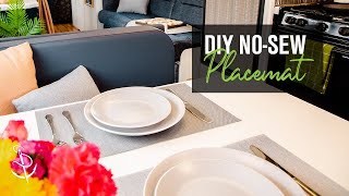 NoSew Placemats How to Make Easy Mesh Placemats [upl. by Airrej]