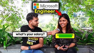 Asking Microsoft Google Engineers What They Actually Do and Their Salaries [upl. by Analihp]