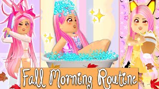 My Fall Morning Routine In The Brand New Royale High Fall Update Roblox Royale High Fall Update [upl. by Janene]