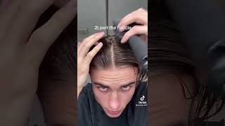 Curtains hairstyle men tutorial [upl. by Aisa134]