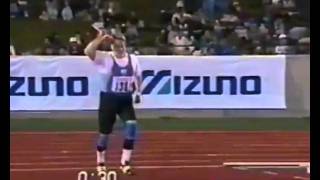 Seppo Rätys 9198m world record javelin throw [upl. by Isadore]