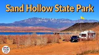 Scenic Sand Hollow State Park in South Western Utah  Full HookUp amp Primitive Dry Camping Options [upl. by Selin]