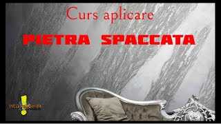 vopsea decorativa 3d  PIETRA SPACCATA  piatra sparta  cum se aplica secrete video aplicare [upl. by Netty]