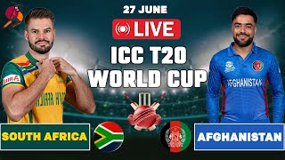 🔴 Live Afghanistan vs South Africa T20 World Cup SemiFinal Live Match Score  AFG vs SA Live [upl. by Reiner313]