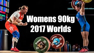 Womens 90kg 2017 weightlifting world championship [upl. by Orelee]