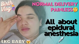 Birth Vlog🤰Normal Epidural PAINLESS Delivery💉4Kg baby🤯 Charges💸 of epidural anesthesia [upl. by Marianna]