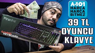 A101DE 39 TLYE SATILAN OYUNCU KLAVYESİNİ DENEDİM  Piranha 2345 [upl. by Aivle350]