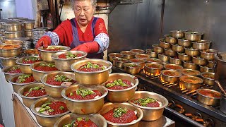 Amazing Braised Cutlassfish by 83yearold Grandma Hairtail Fish Stew Restaurant  Korean food [upl. by Fahland]