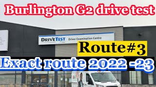 Burlington G2 drive test route 3  Burlington drive test Ontario  Burlington G2 drive test [upl. by Ataliah]