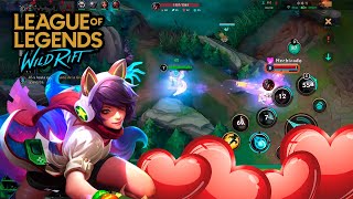 WILD RIFT  ¡JUEGO ❤️AHRI❤️ EN MI ÚLTIMA PARTIDA DE WILD CIRCUIT [upl. by Notsek]