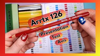 ⭐️ Les crayons Arrtx 126 couleurs  présentation complète nuancier test de blending et mon avis [upl. by Kidder]