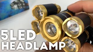 THIS 5 LED HEADLAMP IS CRAZY [upl. by Eiramrefinnej]