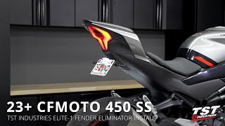 How To Install Elite1 Fender Eliminator on 2022 CFMOTO 450SS by TST Industries [upl. by Bleier]