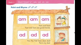 Phonics Kids 4A Unit 1  Short Vowel quotaquot  am ad at  an ap ab ag  ack ant [upl. by Felipa601]