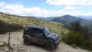 transpyrénées 4x4 Suzuki Jimny off road de la cote basque a la costa brava rando raid 4x4 pyrénées [upl. by Nahtanod]