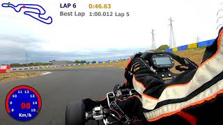 KZ2 inboard avec Thomas  circuit Kartland MoissyCramayel 2019 [upl. by Maddock]