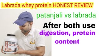 LABRADA 100  WHEY PROTEIN HONEST REVIEW  labrada WHEY PROTEIN vs Patanjali ISO Veda [upl. by Rednal]