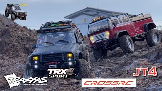 110 scale rccar cross rc jt4 amp TRX4 sport off road 4x4 201 [upl. by Hedva]