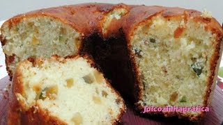 Bolo amanteigado com frutas  receita com frutas cristalizadasBOLO DE NATAL [upl. by Iren]