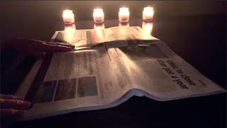 ASMR Relaxing Newspaper Page Turning Sounds [upl. by Drofxer]