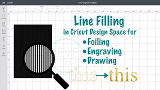 Filled In Foiling Engraving and Drawing with Cricut Design Space [upl. by Lune]