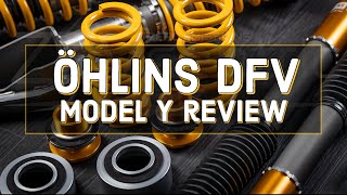 Tesla Model Y Öhlins Install and HONEST Review for Part TES MU00S1 [upl. by Siahc487]