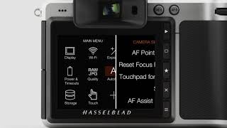 Hasselblad X1D EVF Tutorial Touchpad Controls [upl. by Aierdna282]