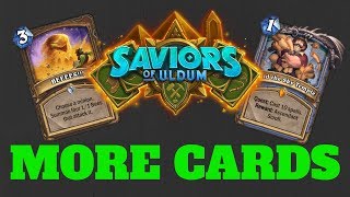 MORE SAVIORS OF ULDUM CARDS The Hearthstone Report 07172019 [upl. by Anin]