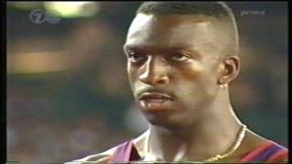 Michael Johnson Atlanta 1996 Gold 400m200m [upl. by Ecirtnahc642]