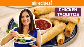 How to Make Easy Chicken Taquitos  Get Cookin  Allrecipes [upl. by Nelluc]