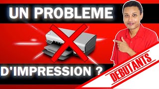 PROBLÈME D’IMPRESSION IMPRIMANTE HP  ASTUCE FACILE ET RAPIDE COURS INFORMATIQUE DEBUTANT [upl. by Obala451]