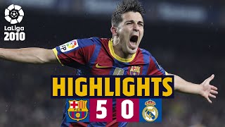 BARÇA 50 MADRID XAVI VILLA PEDRO JEFFREN GOALS EXTENDED HIGHLIGHTS 🔙 [upl. by Akimaj621]