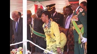 How Mnangagwa dances to Mdara Vachauya  Grace illustrates [upl. by Betsy]