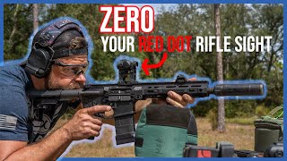 How to Zero a Red Dot Sight on a Rifle The Easy Way [upl. by Andersen]