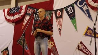 16yearold cancer survivor sings ‘Fight Song’ [upl. by Fulbright241]