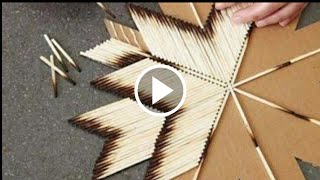 Used matchstick into room decor  DIY  Crazy Craft [upl. by Dnalwor]