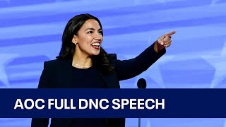 2024 DNC AOC full speech at Democratic National Convention  KTVU [upl. by Grizel]