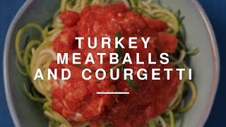 Eat Healthy On A Budget  Turkey Meatballs w Courgetti  Madeleine Shaw  Wild Dish [upl. by Hew]