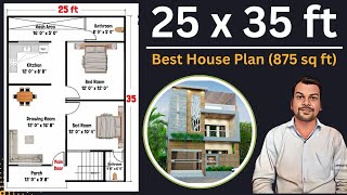 25 x 35 House Plan  25x35 House Design  25x35 Ghar ka Naksha  East Facing House Plan [upl. by Isolde972]