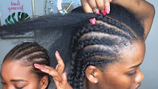 COMMENT FAIRE DES NATTES COLLÉES AVEC DES MÈCHES  RAJOUTS  BABY HAIR DEBUTANTE [upl. by Dnomsaj578]