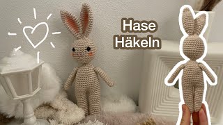 Hase häkeln 🐰 Hase Häkelanleitung  einfach gehäkelt  Marycrochet [upl. by Akahs]