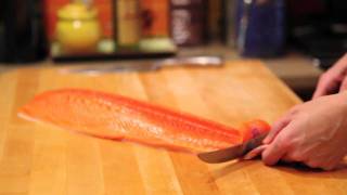 How to remove the skin from a fish fillet [upl. by Sirob347]