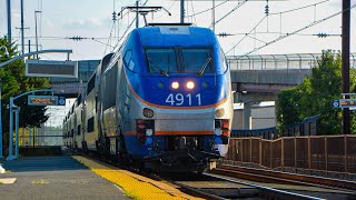 Amtrak MARC and NS train action in Aberdeen Maryland [upl. by Enehs]