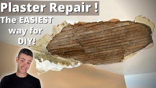 PLASTER REPAIR The fastest strongest easiest way [upl. by Runstadler]