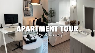 APARTMENT TOUR  MODERN amp MINIMAL LUXURY MIAMI APARTMENT  Jessica Carmona [upl. by Haeli]