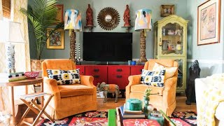 Colorful Maximalism In Boho Home ▸ South Carolina [upl. by Ynamreg]