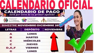 LUNES 4 CALENDARIO 📅 OFICIAL🎉 ADULTOS MAYORES 65 Y MÁS ☝️ARIADNA MONTIEL 6000🔥quotABCDEFGHIJKLMquot🔥 [upl. by Edualcnaej552]