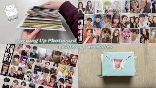 Opening Up Photocard Trades amp Purchases  lettersgifts ♡ February amp March 2023 [upl. by Nuris]