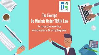 Tax Exempt De Minimis Benefit in Philippines [upl. by Yendic611]