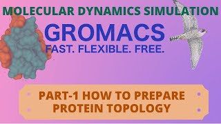 Molecular Dynamics of Protein  Ligand complex on Gromacs Part1 Preparation of Protein topology [upl. by Merle]